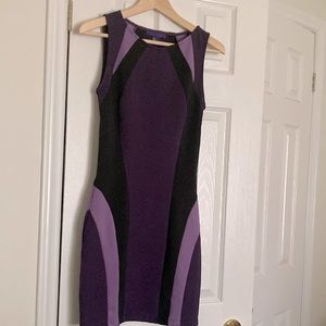 💜 H&M Bodycon stretchy fitted dress. Purple. Size S